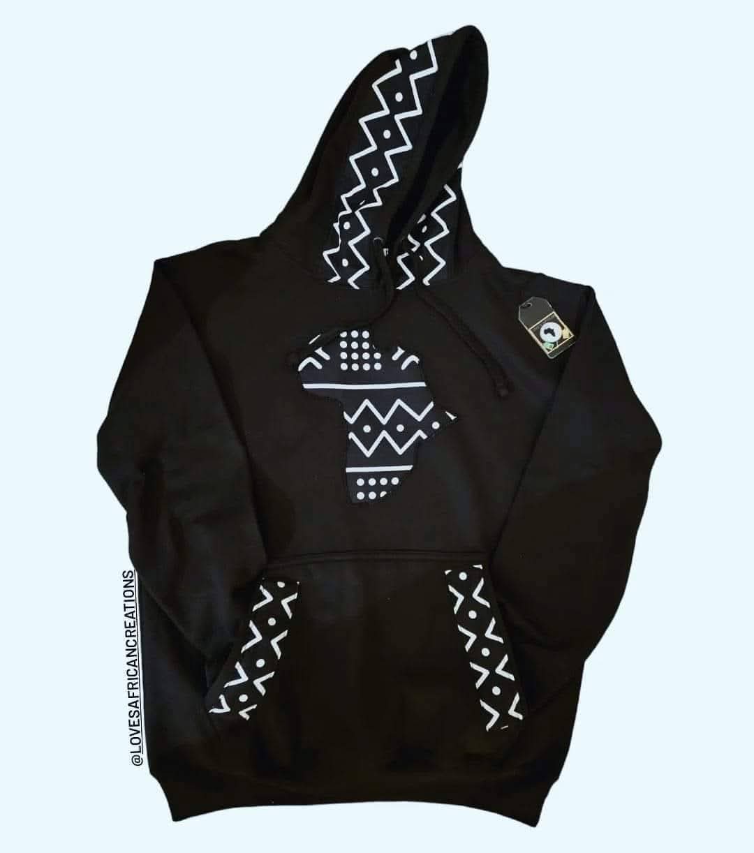 Black Tribal Hoodies Jumper