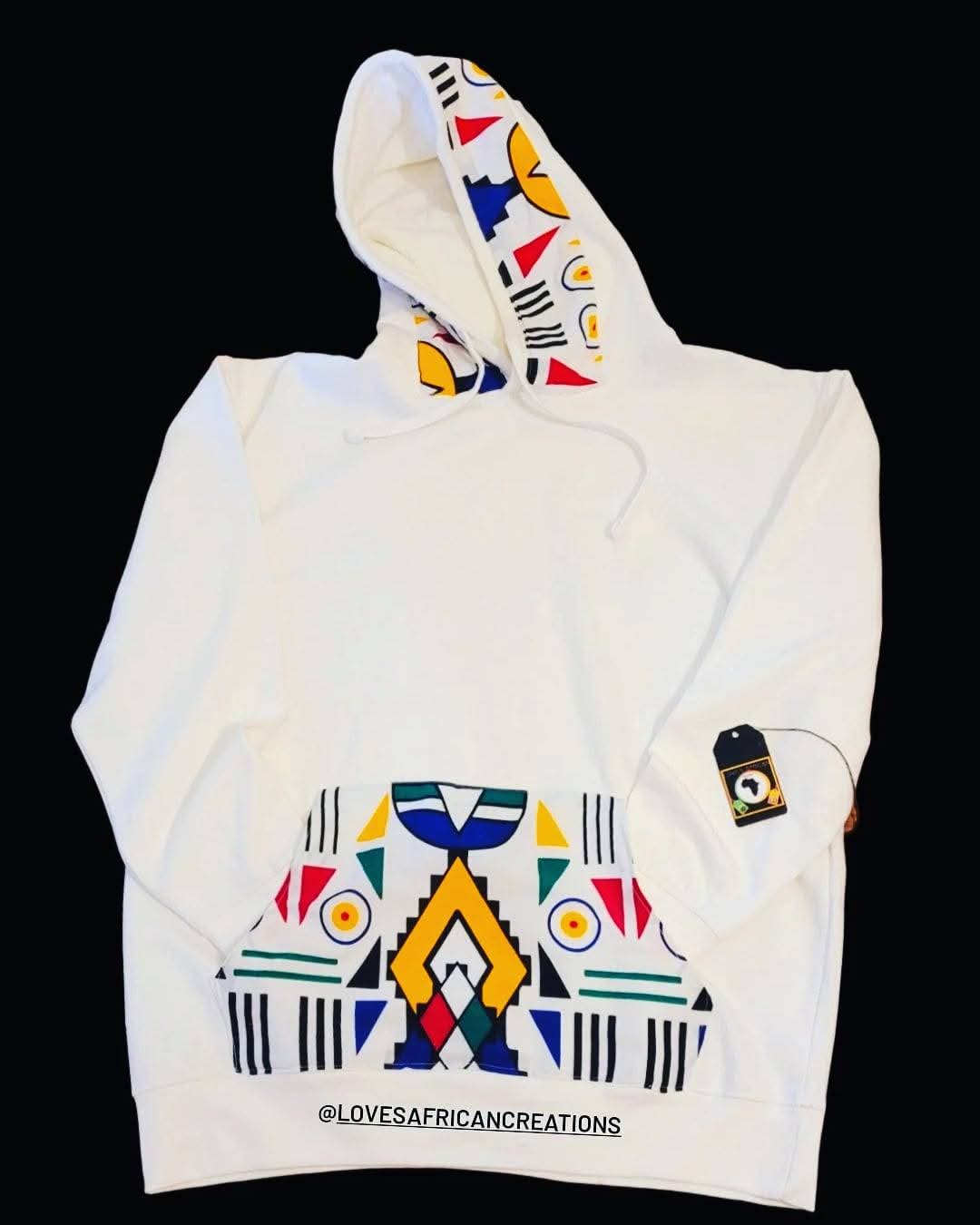 Ndebele Inspired Hoodie Jumper S-XXXL