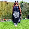 Black & White Summer  Africa Print Dress