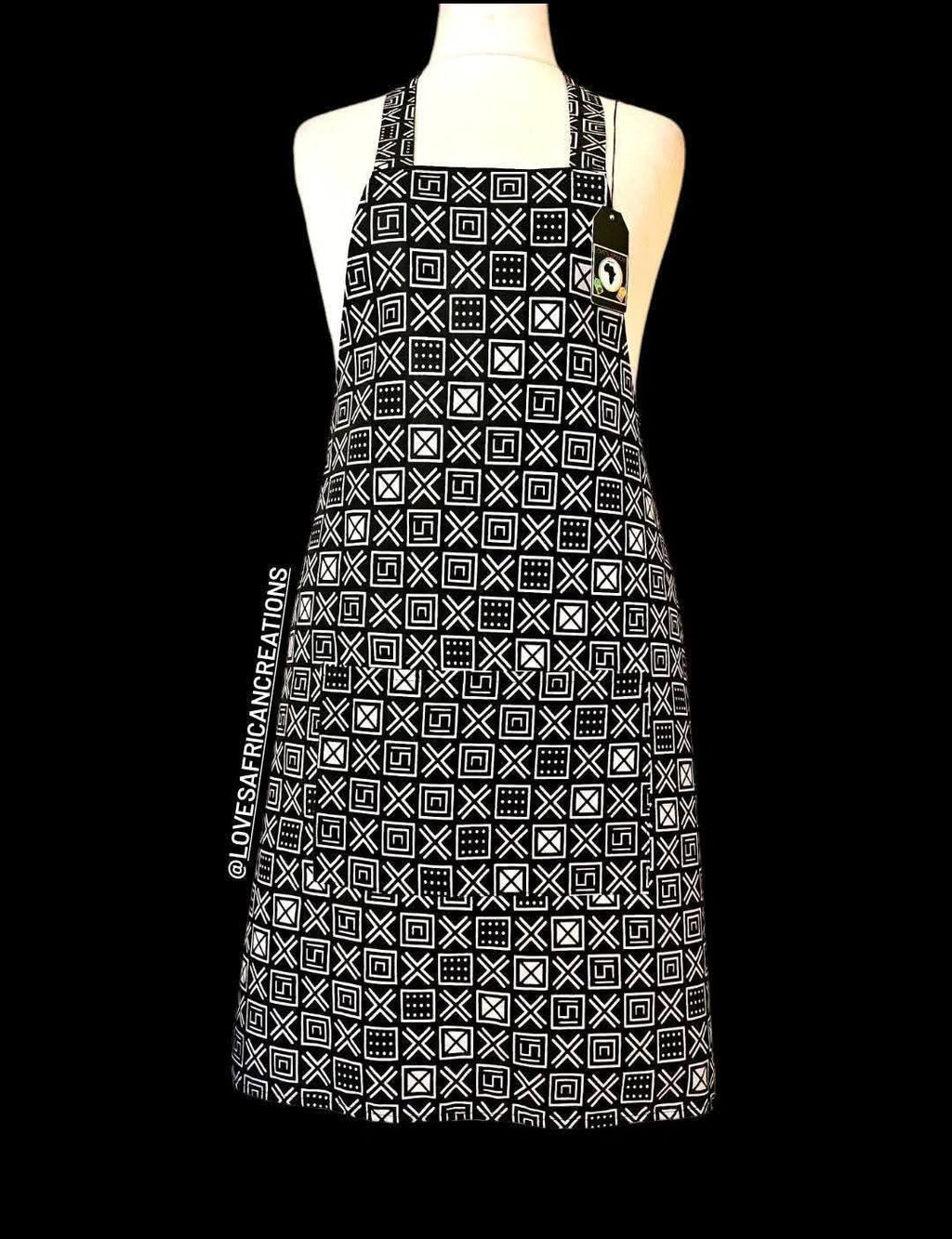 Tribal Black & White Apron