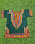 Bottle Green Dashiki Shirt