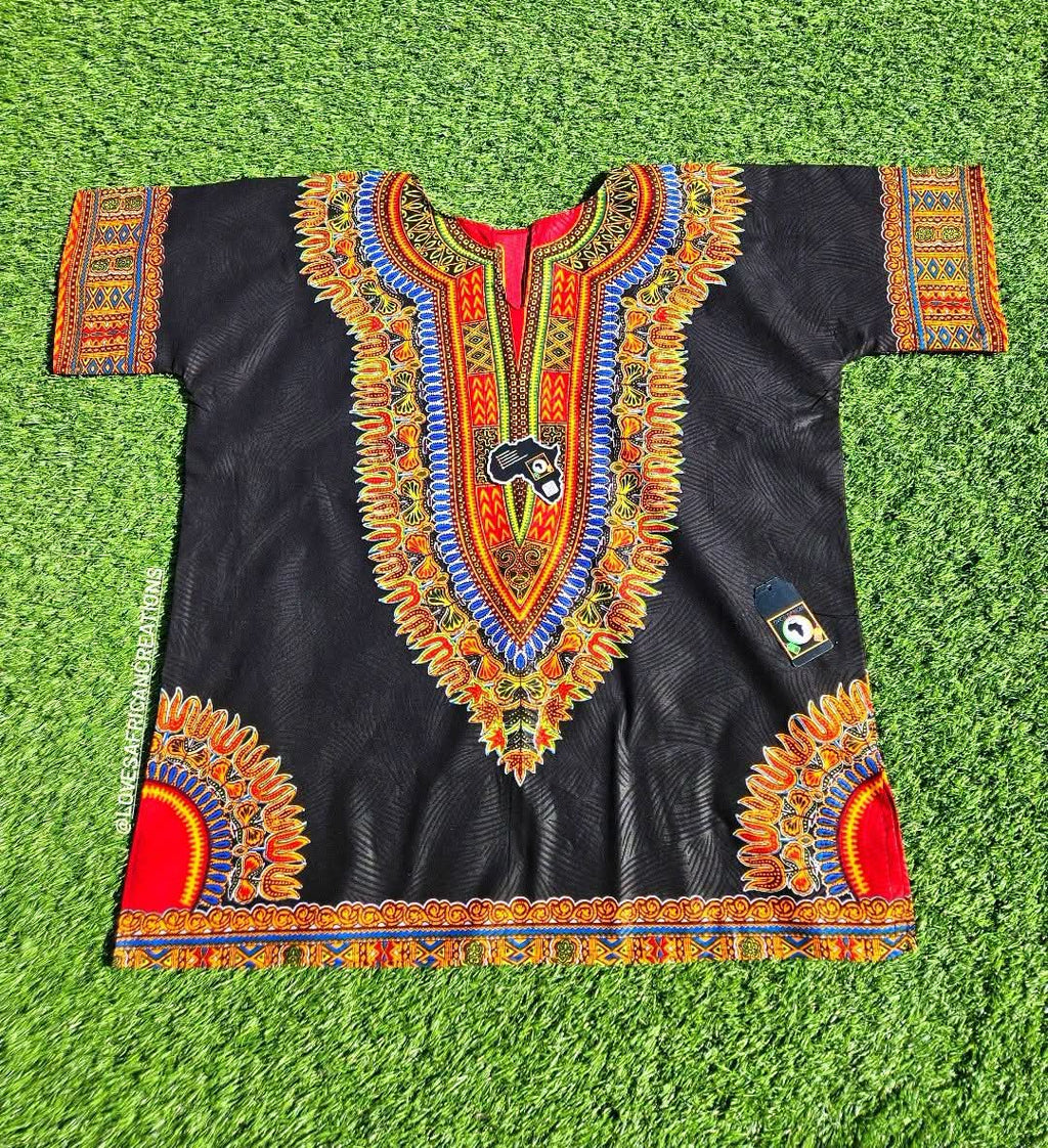 Black Dashiki  Shirt
