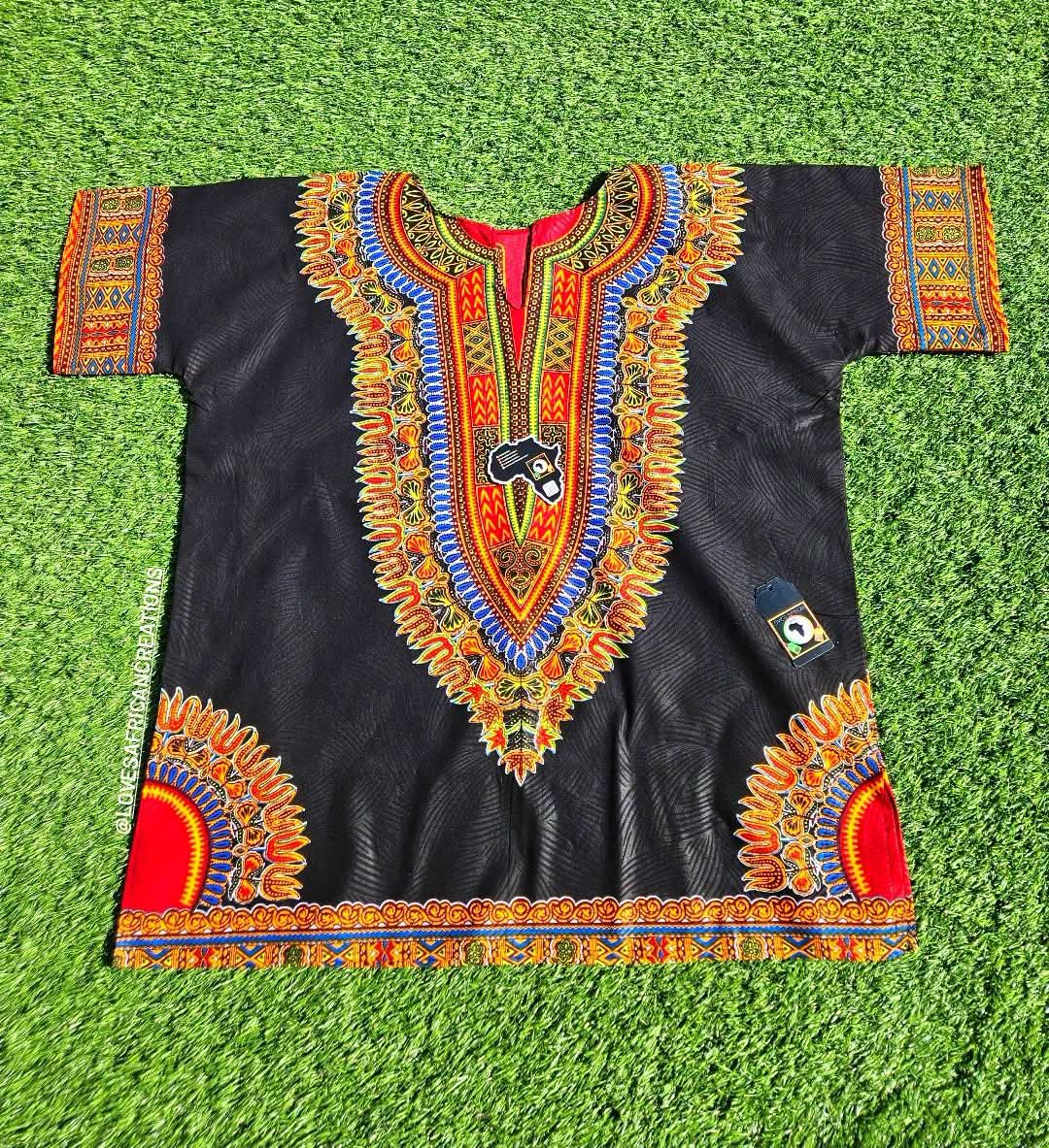 Black Dashiki  Shirt