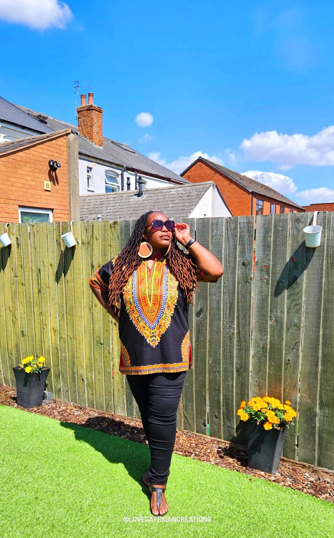 Black Dashiki  Shirt