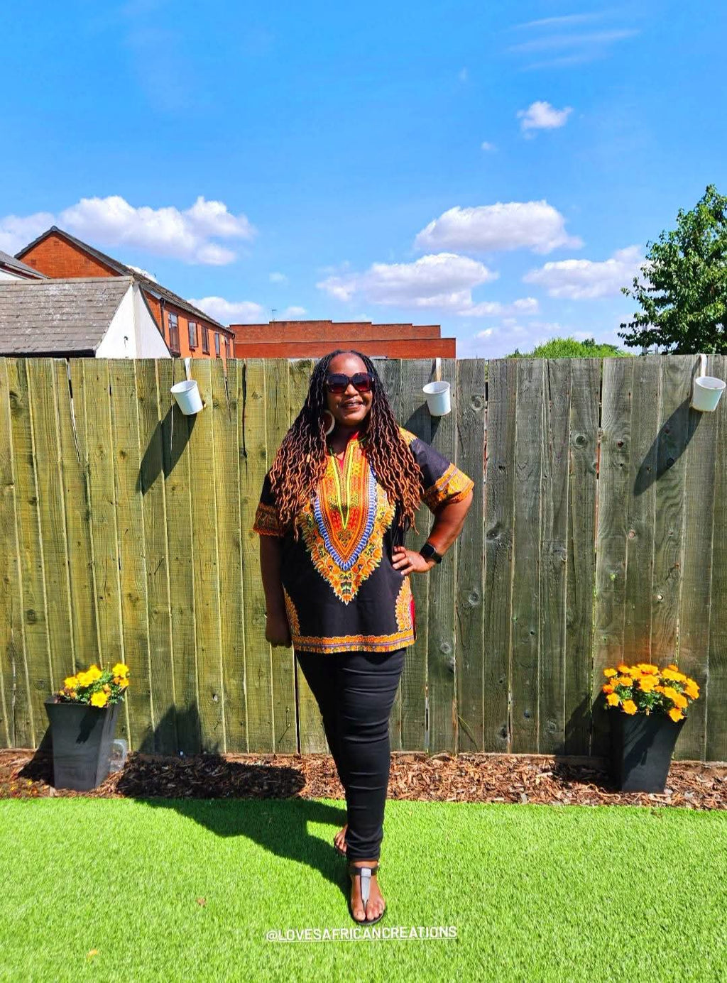 Black Dashiki  Shirt