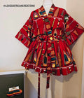 Belted Kimono Wrap Top Love's African Creations