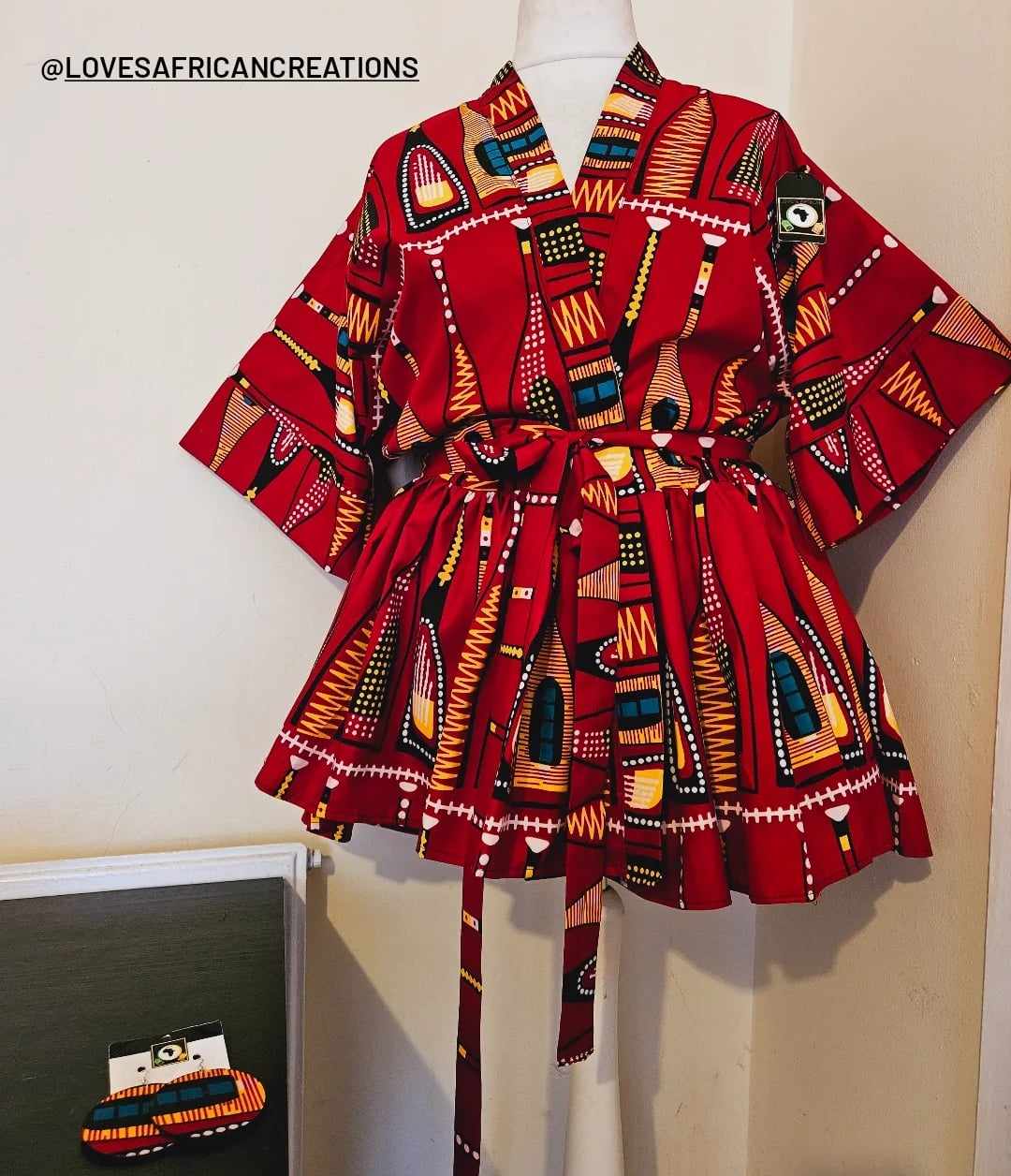 Belted Kimono Wrap Top