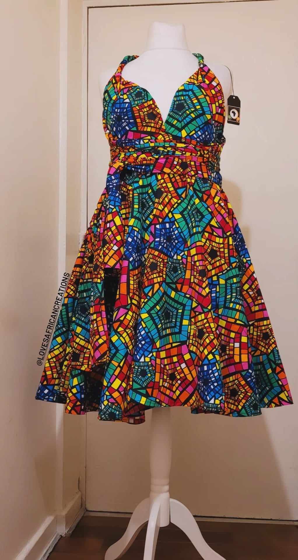 Multi Way Party Ankara Dress