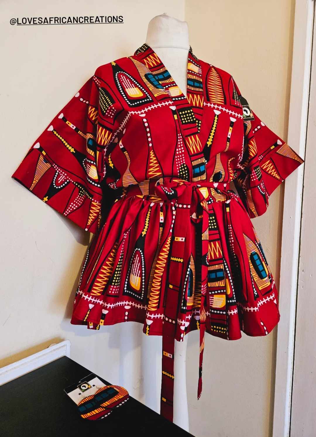 Belted Kimono Wrap Top