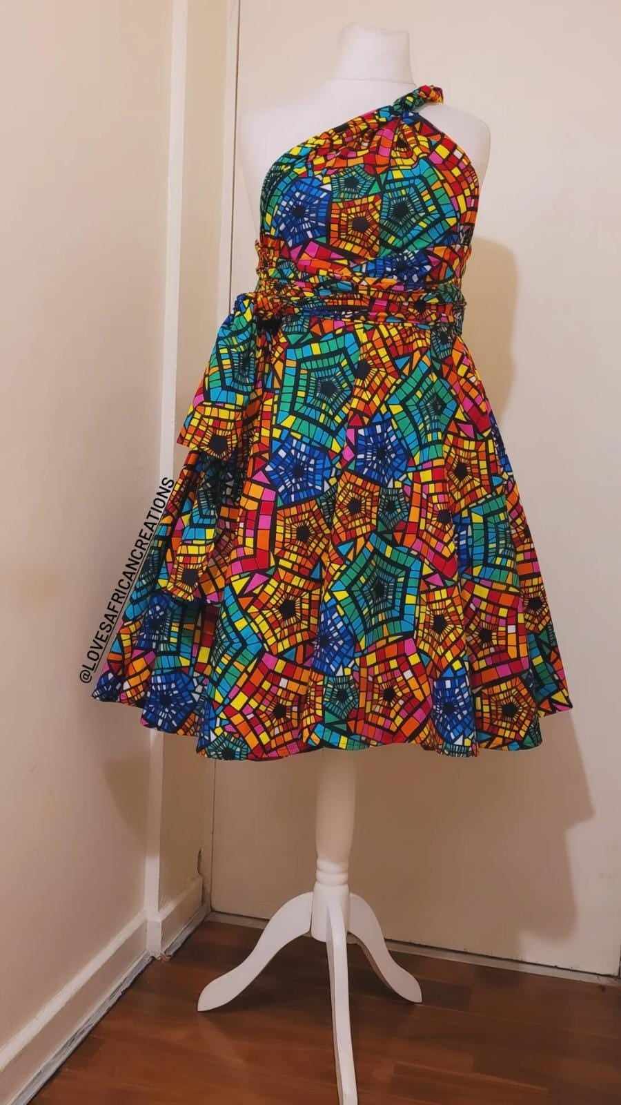 Multi Way Party Ankara Dress