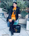 Mustard Yellow Africa Map Jumper Dress Love's African Creations