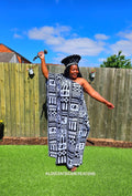 Off Shoulder Kente Kaftan Love's African Creations