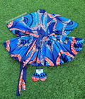 African Print Kimono Wrap Top & Earrings Love's African Creations